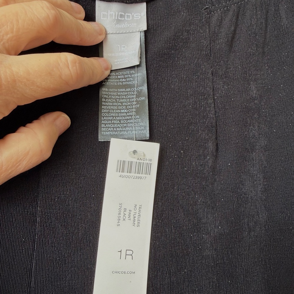 Chicos Travelers No Tummy Pant NWT - Picture 7 of 9